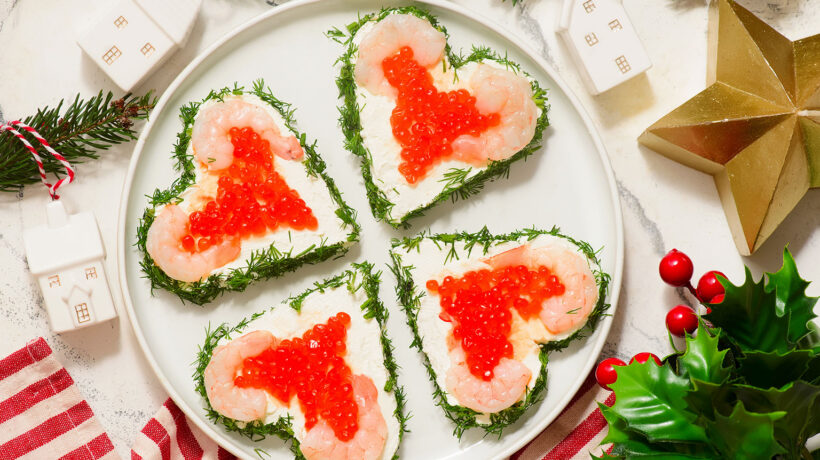 Канапки з ікрою кети